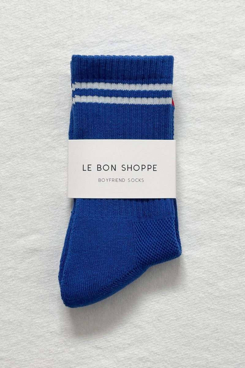Le Bon Shoppe Boyfriend Socks Cobalt - Steranko Clothing Manchester