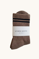 Le Bon Shoppe Boyfriend Socks Cocoa - Steranko Clothing Manchester