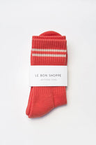 Le Bon Shoppe Boyfriend Socks Coral - Steranko Clothing Manchester
