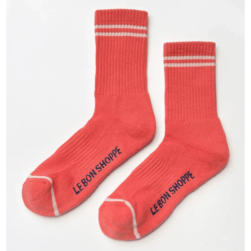 Le Bon Shoppe Boyfriend Socks Coral - Steranko Clothing Manchester