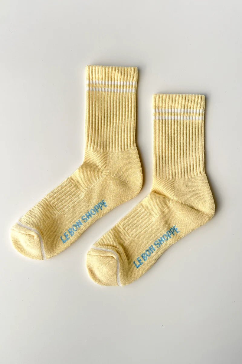 Le Bon Shoppe Boyfriend Socks Lemonade - Steranko Clothing Manchester