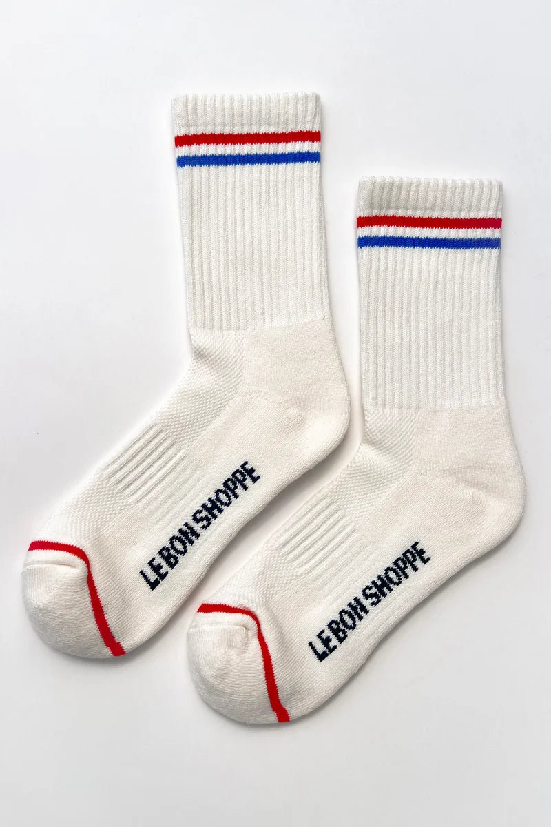 Le Bon Shoppe Boyfriend Socks Milk - Steranko Clothing Manchester