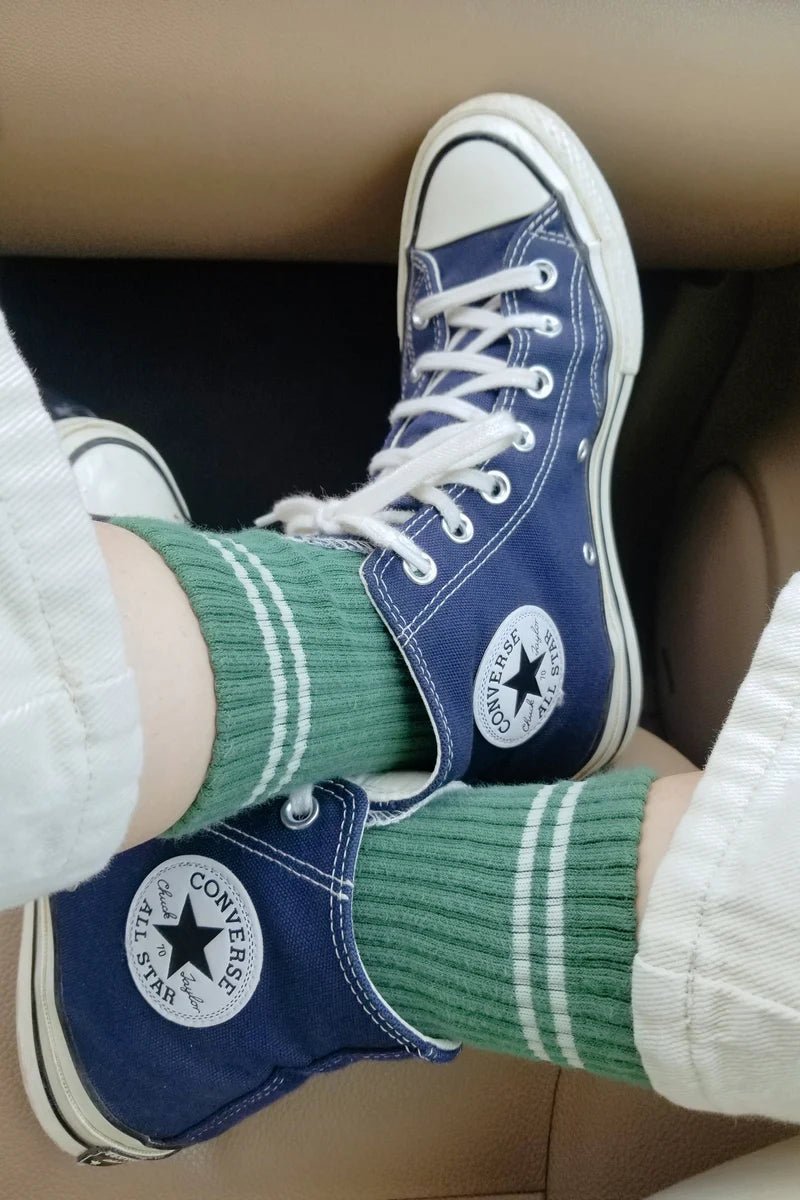 Le Bon Shoppe Boyfriend Socks Moss - Steranko Clothing Manchester