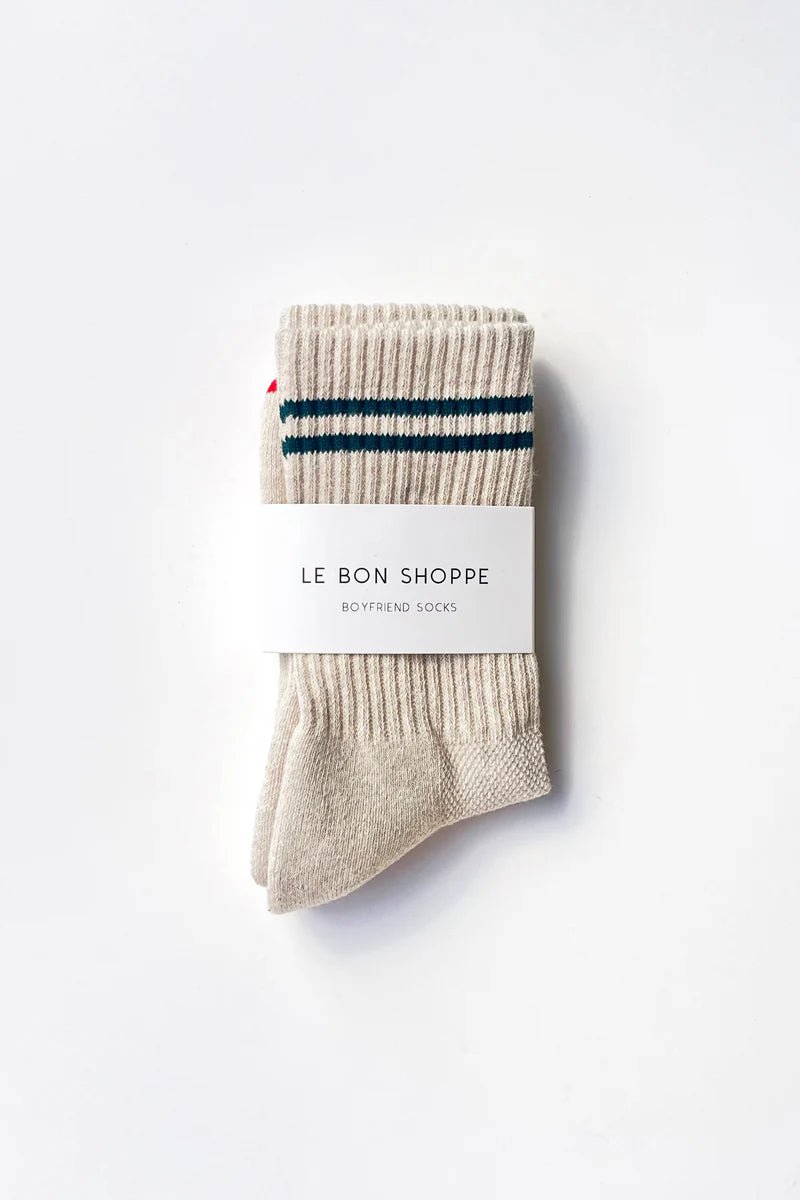 Le Bon Shoppe Boyfriend Socks Oatmeal - Steranko Clothing Manchester