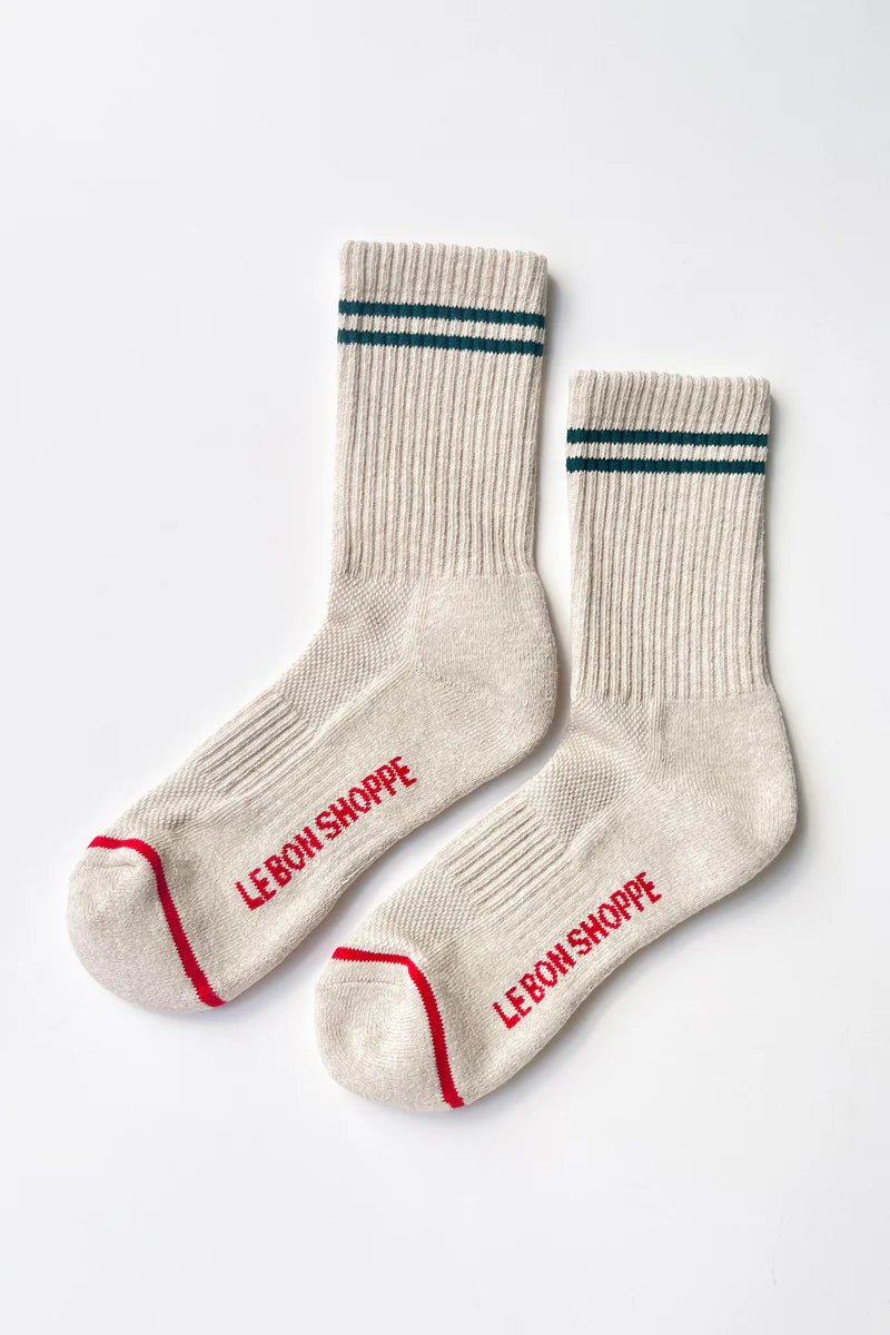 Le Bon Shoppe Boyfriend Socks Oatmeal - Steranko Clothing Manchester