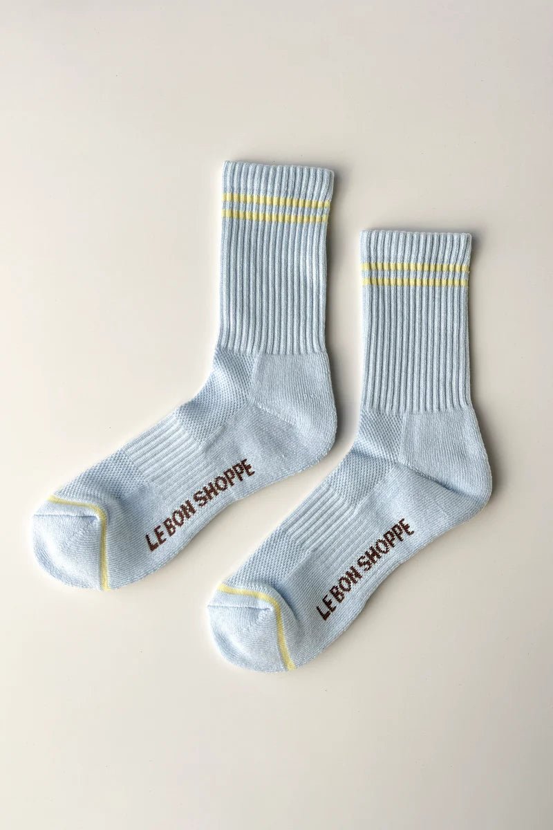 Le Bon Shoppe Boyfriend Socks Pastel Sky - Steranko Clothing Manchester
