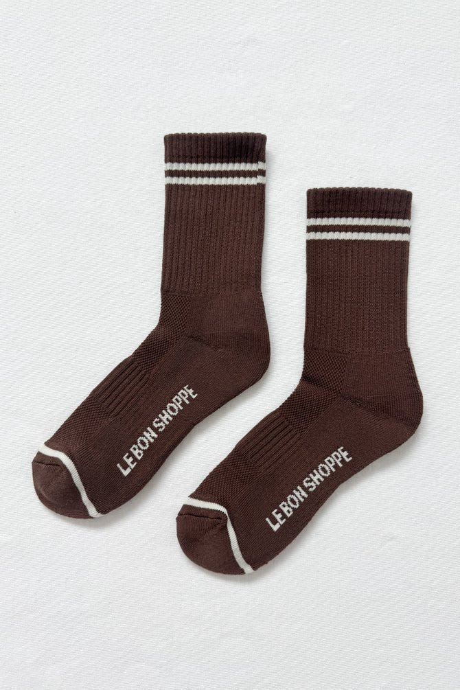 Le Bon Shoppe Boyfriend Socks Wood - Steranko Clothing Manchester