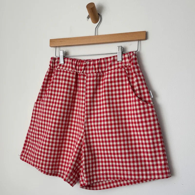 Le Bon Shoppe City Shorts Gingham Red - Steranko Clothing Manchester