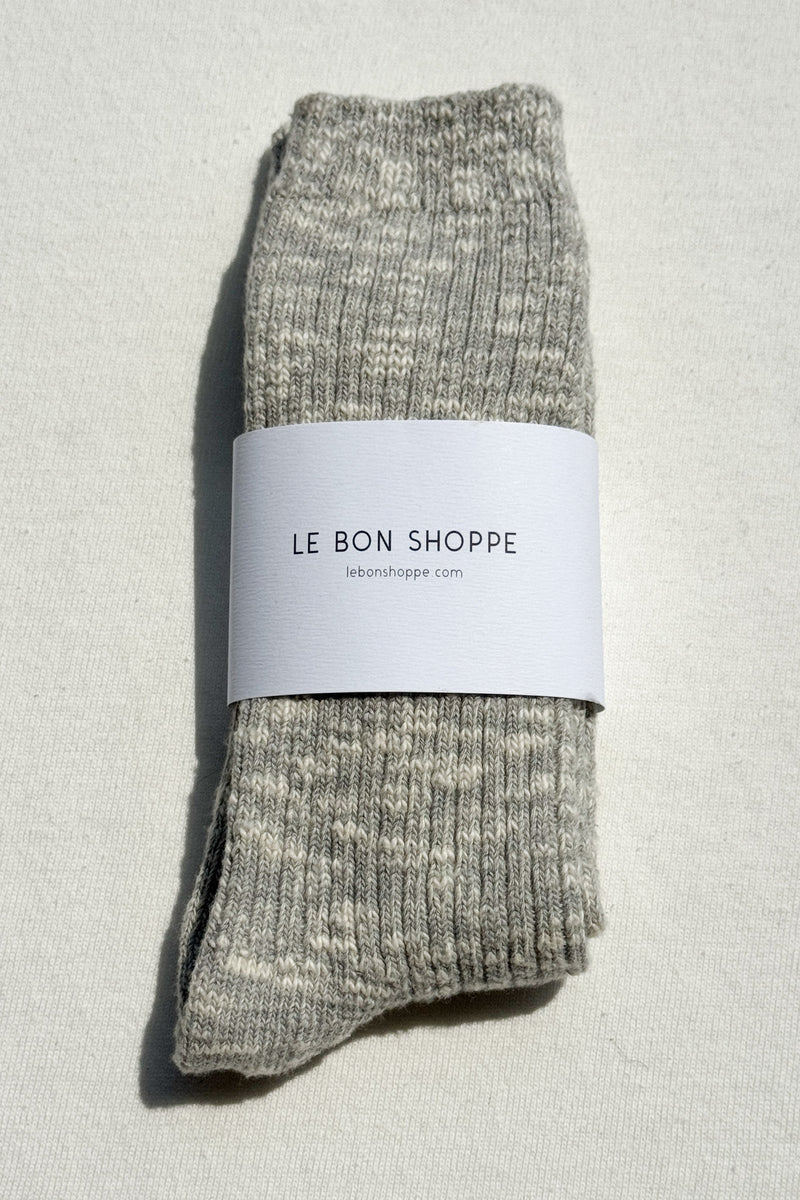 Le Bon Shoppe Cottage Socks Heather Grey - Steranko Clothing Manchester