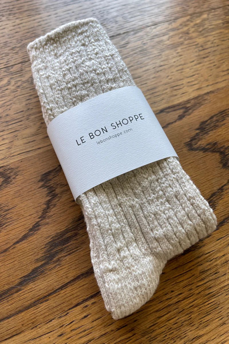 Le Bon Shoppe Cottage Socks Oatmeal - Steranko Clothing Manchester