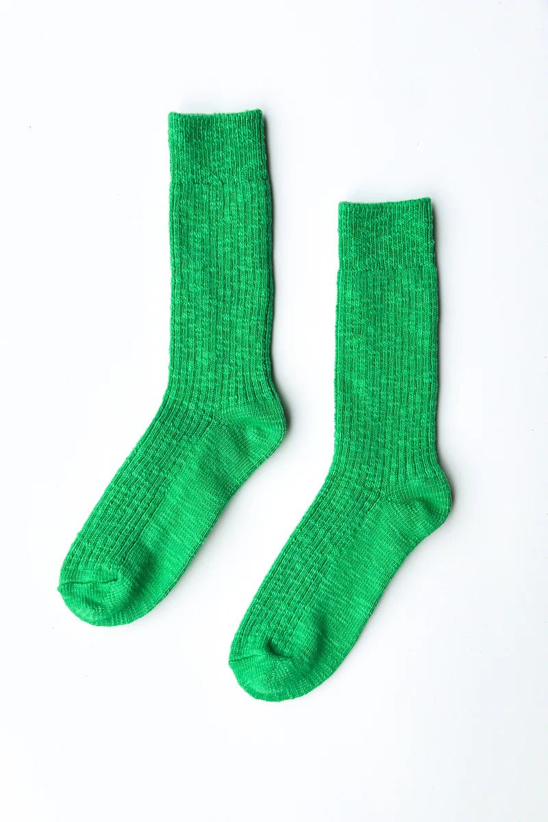 Le Bon Shoppe Cottage Socks Spring Green - Steranko Clothing Manchester