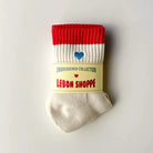 Le Bon Shoppe Embroidered Colour Block Girlfriend Socks Blue Red + Heart - Steranko Clothing Manchester