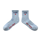 Le Bon Shoppe Embroidered Crew Socks Sky Blue - Steranko Clothing Manchester