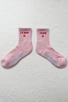 Le Bon Shoppe Embroidered Crew Socks Strawberry Milk - Steranko Clothing Manchester