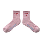 Le Bon Shoppe Embroidered Crew Socks Strawberry Milk - Steranko Clothing Manchester