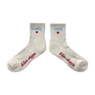 Le Bon Shoppe Embroidered Crew Socks Vanilla - Steranko Clothing Manchester