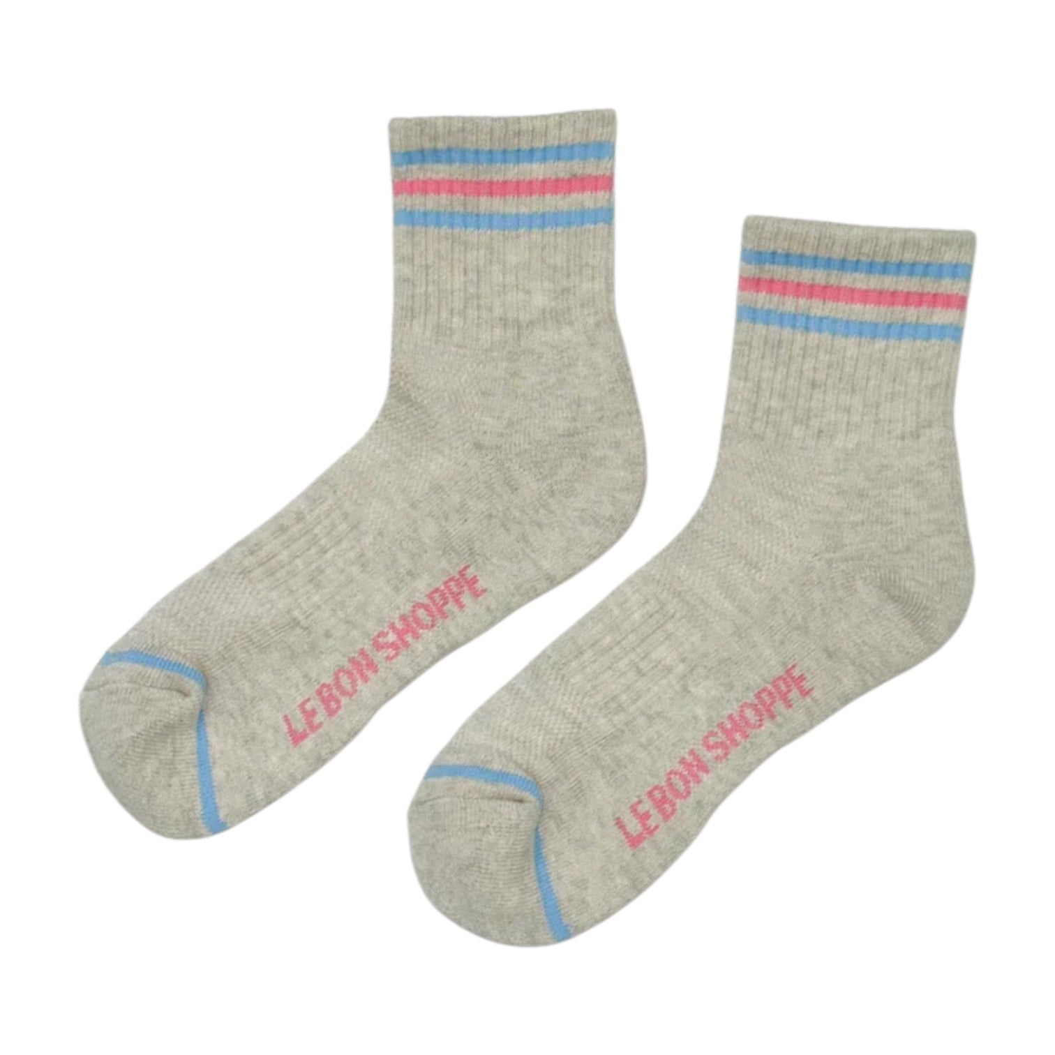 Le Bon Shoppe Girlfriend Socks Bright Grey - Steranko Clothing Manchester