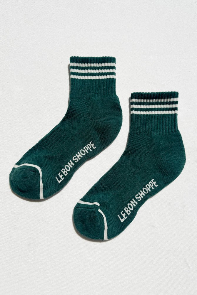 Le Bon Shoppe Girlfriend Socks Hunter Green - Steranko Clothing Manchester