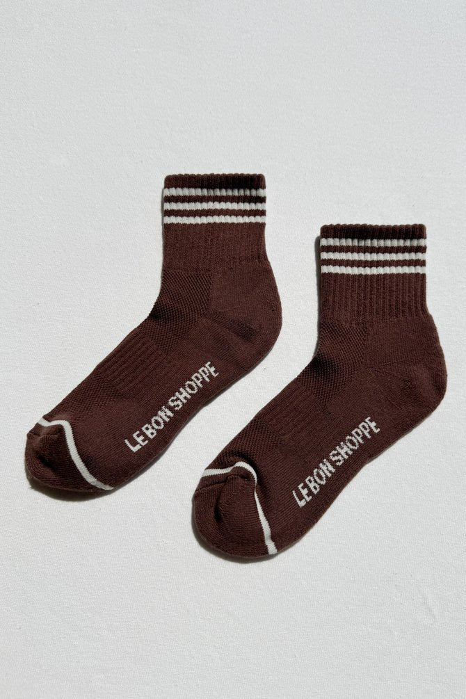 Le Bon Shoppe Girlfriend Socks Mahogany - Steranko Clothing Manchester
