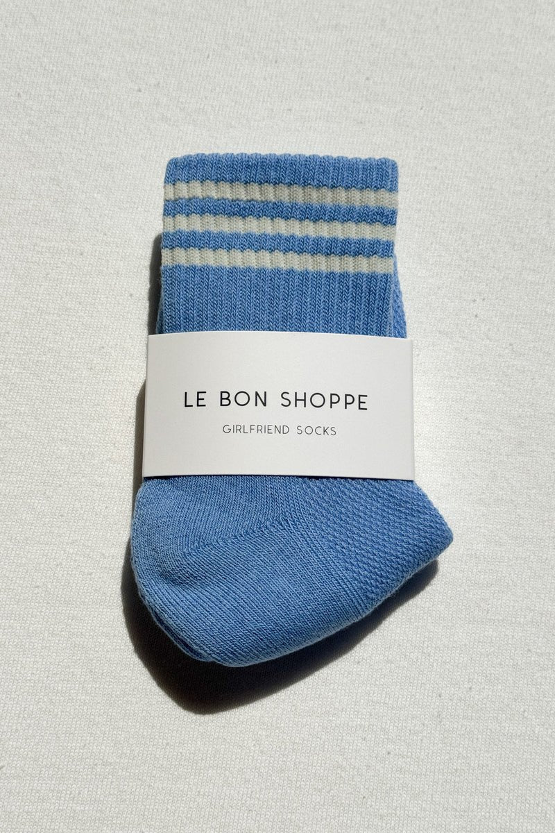 Le Bon Shoppe Girlfriend Socks Parisian Blue - Steranko Clothing Manchester