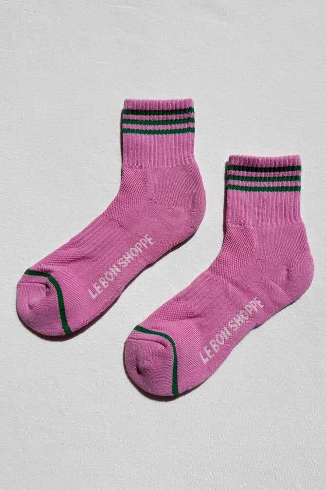 Le Bon Shoppe Girlfriend Socks Rose Pink - Steranko Clothing Manchester