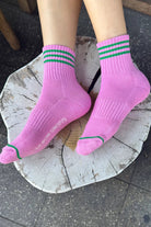 Le Bon Shoppe Girlfriend Socks Rose Pink - Steranko Clothing Manchester