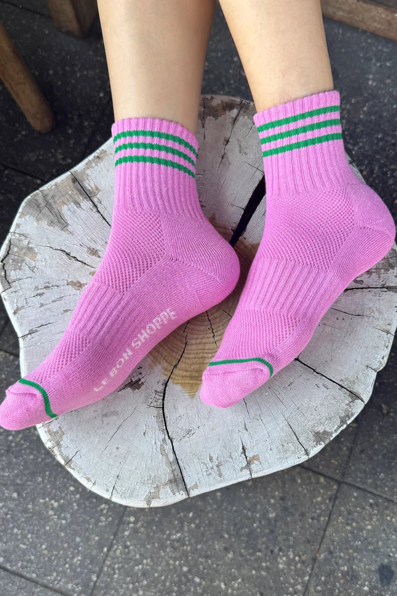 Le Bon Shoppe Girlfriend Socks Rose Pink - Steranko Clothing Manchester