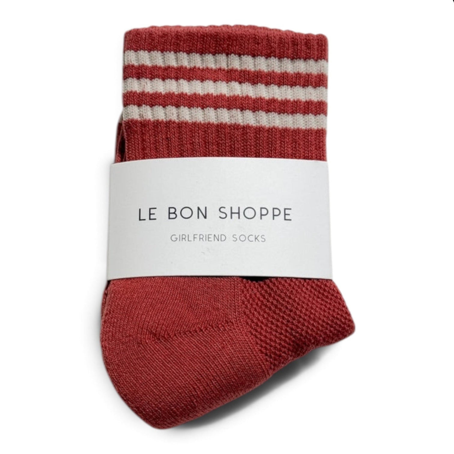 Le Bon Shoppe Girlfriend Socks Terracotta - Steranko Clothing Manchester