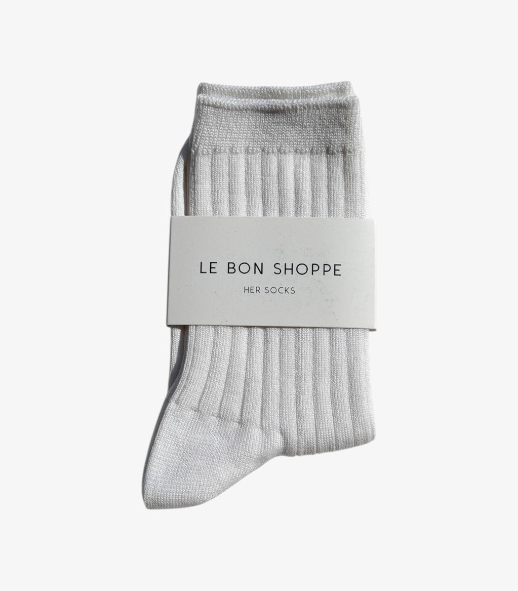 Le Bon Shoppe Her Socks Classic White - Steranko Clothing Manchester