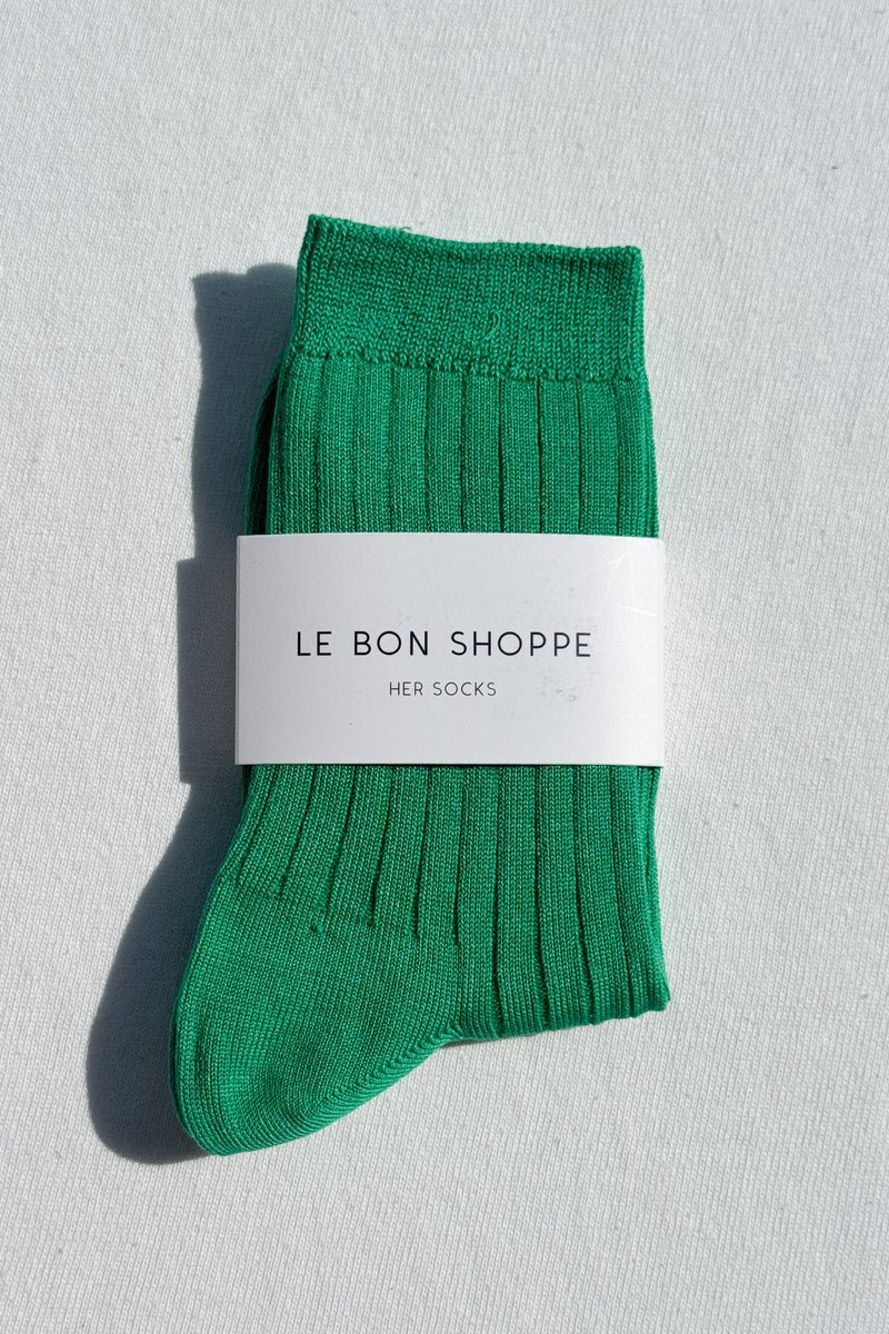 Le Bon Shoppe Her Socks Kelly Green - Steranko Clothing Manchester