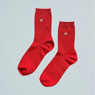Le Bon Shoppe Her Socks (MC Cotton) Classic Red + Heart - Steranko Clothing Manchester