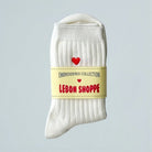 Le Bon Shoppe Her Socks (MC Cotton) Classic White + Heart - Steranko Clothing Manchester