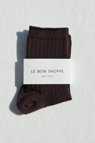 Le Bon Shoppe Her Socks (MC Cotton) Coffee - Steranko Clothing Manchester