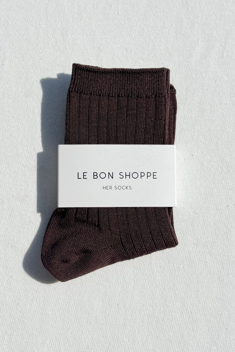 Le Bon Shoppe Her Socks (MC Cotton) Coffee - Steranko Clothing Manchester