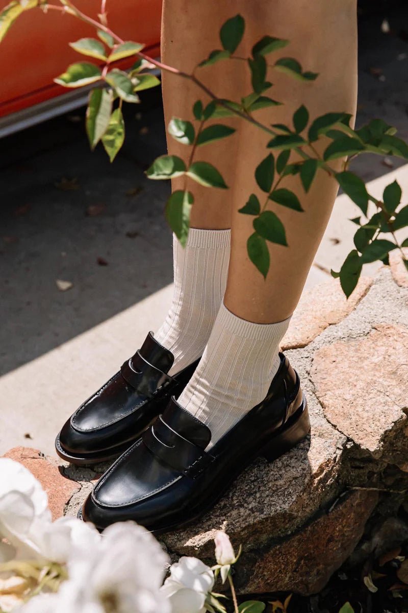 Le Bon Shoppe Her Socks (MC Cotton) Porcelain - Steranko Clothing Manchester