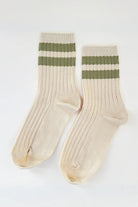 Le Bon Shoppe Her Varsity Socks Guacamole - Steranko Clothing Manchester