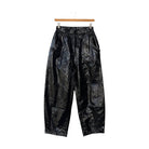 Le Bon Shoppe Liquid Nylon Pants in Lacquer Black