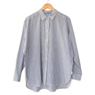 Le Bon Shoppe Owen Stripe Shirt Denim/White - Steranko Clothing Manchester