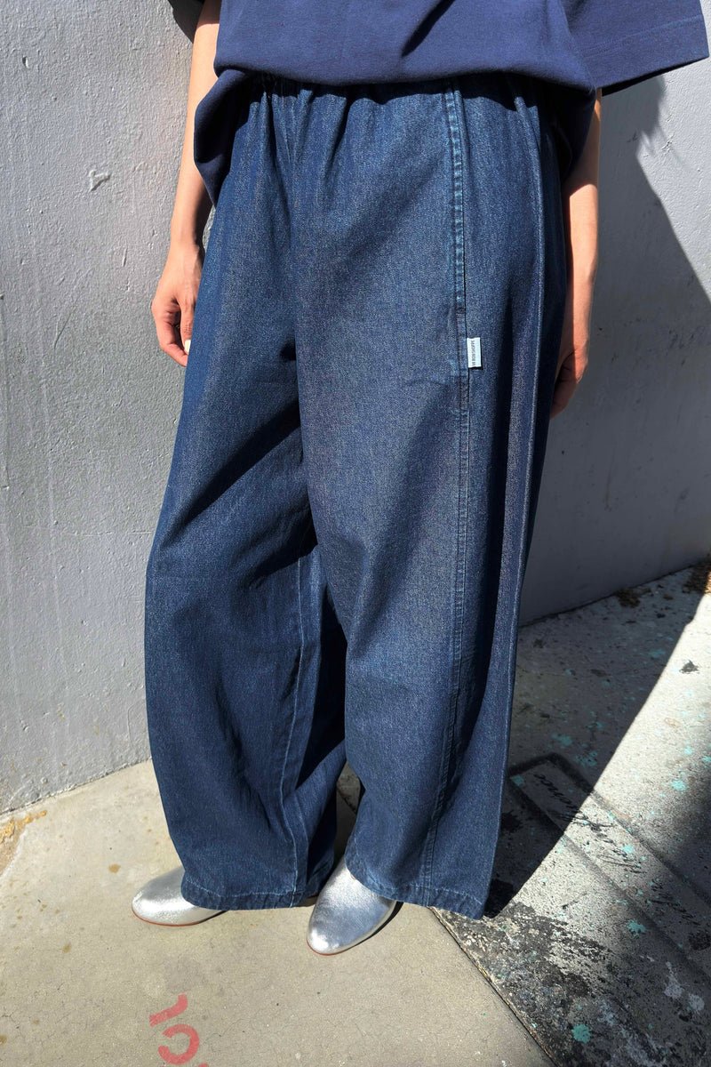 Le Bon Shoppe Parachute Pants Blue Denim - Steranko Clothing Manchester