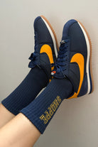 Le Bon Shoppe Preppy Socks Navy / Gold - Steranko Clothing Manchester