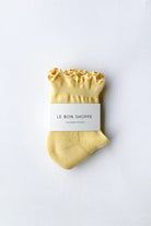Le Bon Shoppe Ruffled Hugger Socks Banana Cream/Red - Steranko Clothing Manchester