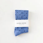 Le Bon Shoppe Sneaker Socks Polka Dot Blue/Navy - Steranko Clothing Manchester