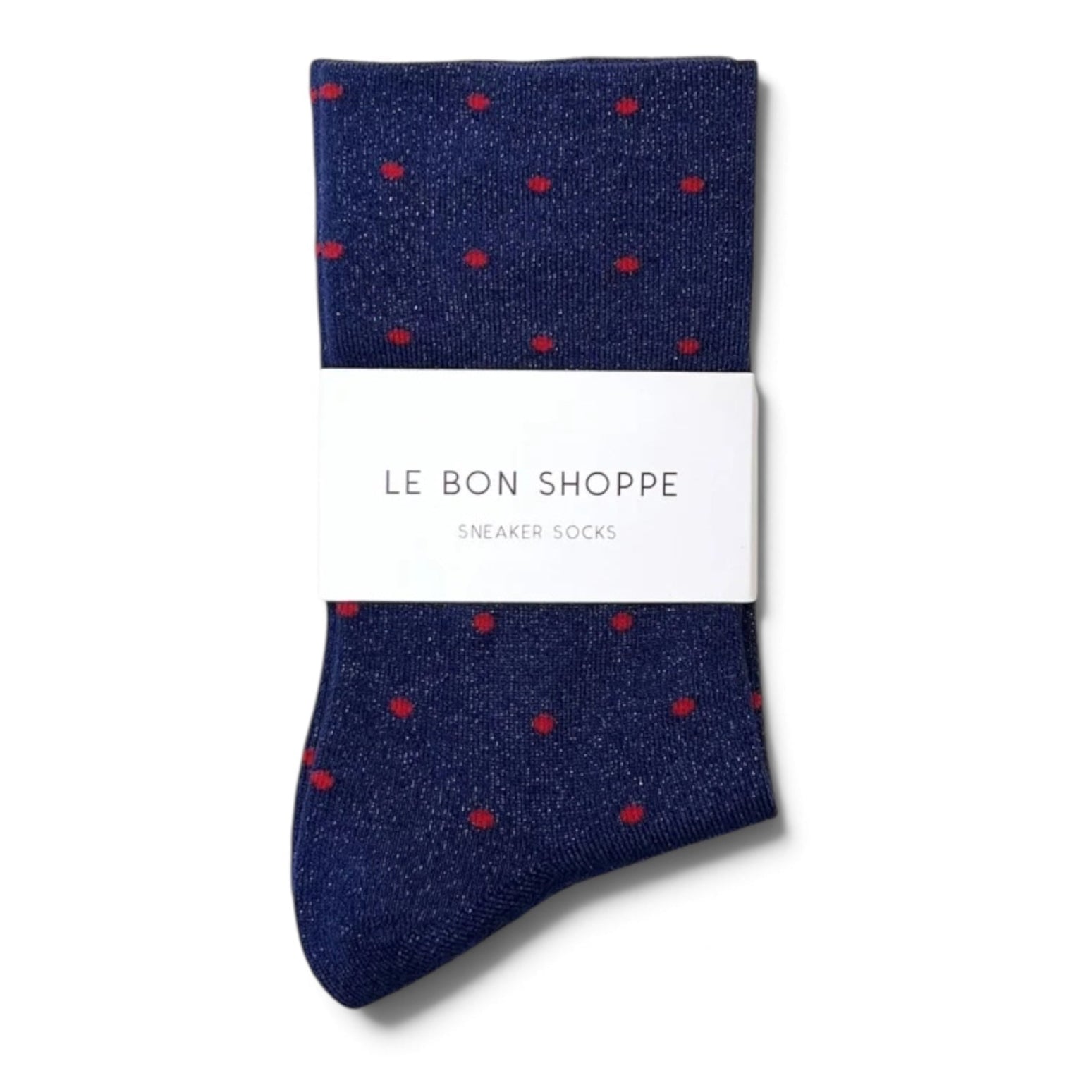 Le Bon Shoppe Sparkle Polka Dot Socks Blue/Red - Steranko Clothing Manchester