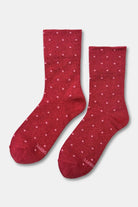 Le Bon Shoppe Sparkle Polka Dot Socks Red/Pink - Steranko Clothing Manchester