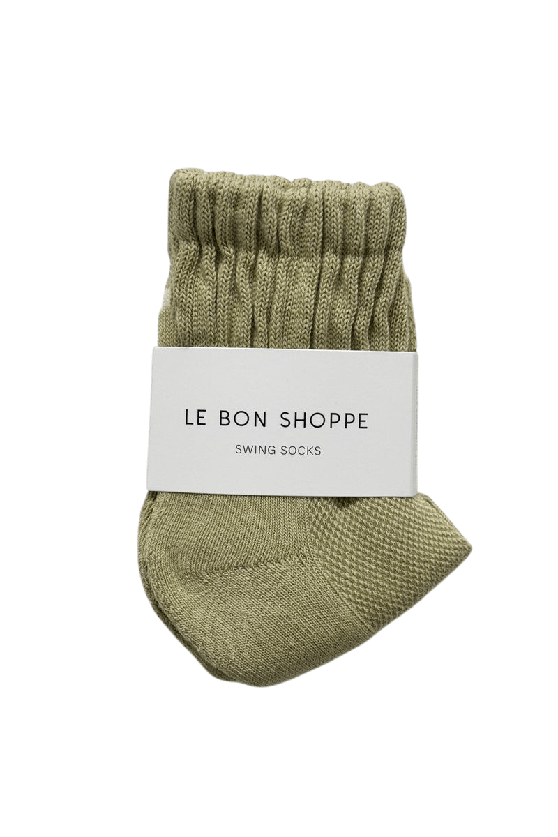 Le Bon Shoppe Swing Socks Dried Sage - Steranko Clothing Manchester