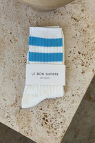 Le Bon Shoppe Varsity Her Socks Blue Stripe - Steranko Clothing Manchester