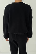 Le Bon Shoppe Waffle Core Sweatshirt True Black - Steranko Clothing Manchester