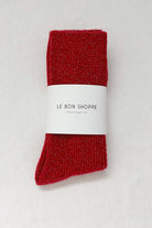Le Bon Shoppe Winter Sparkle Socks Poinsettia - Steranko Clothing Manchester
