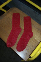 Le Bon Shoppe Winter Sparkle Socks Poinsettia - Steranko Clothing Manchester
