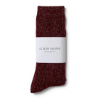 Le Bon Shoppe Winter Sparkle Socks Wine - Steranko Clothing Manchester